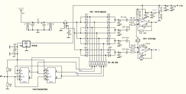 Сдр приемник тула. SDR приемник к157ул1а. 4051 SDR приемник. SDR приемник на 74hc4052. К155тм2 SDR приемник.