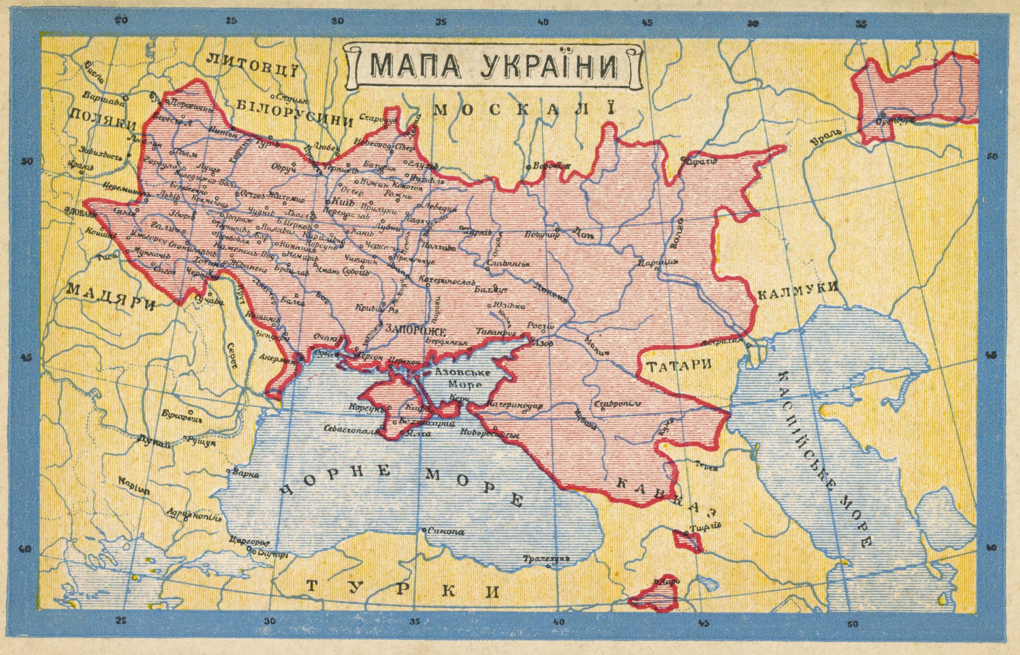 Украина в 1919 году карта