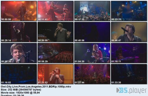 Owl City - Live From Los Angeles (2011) BDRip 1080p Owlcitylivefromlosangeles2011bdrip