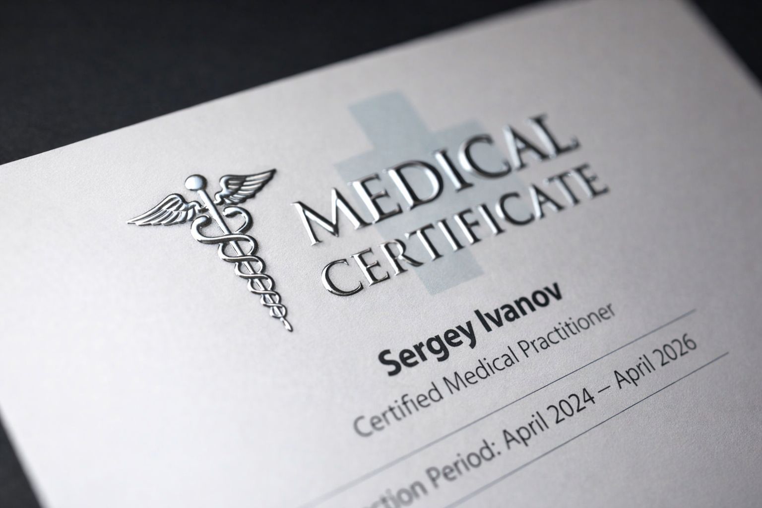 Сертификаты с 3D-фольгой. Акцент, который хочется поторогать