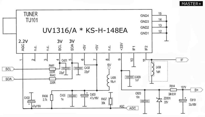 Tda7540b схема тюнера